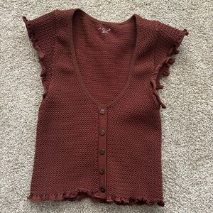 Urban Outfitters Rust Knit Top